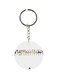 Cartoon Dancing Girl Printed Keychain