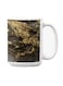 Premium Printed Ceramic Coffee Mug White/Brown 350ml