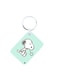 Snoopy Printed Keychain Green/White