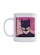 Catwoman Printed Mug White/Pink/Beige 350ml