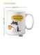 Coffee Mug 11oz, Arabic "Being Awake Doesn't Mean I'll Always Be Awake" Gift for Cat Lovers Funny Present to Friends in Black