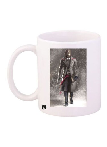 Assassin's Creed Printed Coffee Mug White/Grey