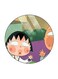 Anime Chibi Maruko Chan Printed Fridge Magnet Round Multicolour