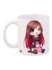 Girl Printed Coffee Mug White/Red/Brown 11ounce