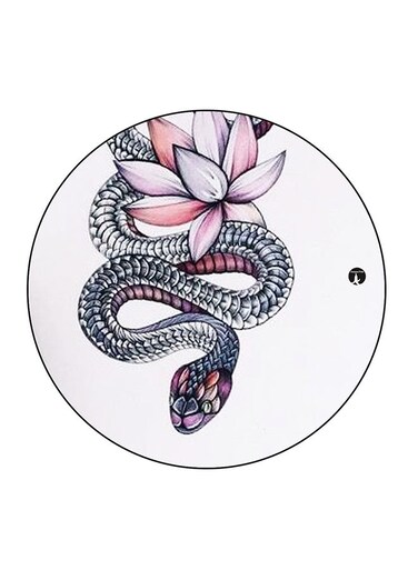 Snake Printed Fridge Magnet Multicolour 5.5 x 5.5cm