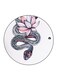 Snake Printed Fridge Magnet Multicolour 5.5 x 5.5cm