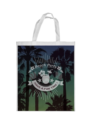 Beach Party Printed Shopping Bag Multicolour