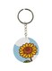 Sunflower Printed Double Sided Keychain