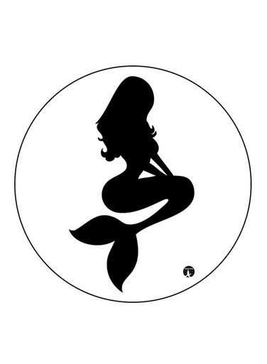 Mermaid Printed Fridge Magnet Multicolour