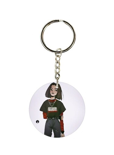 Cartoon Character Printed Keychain