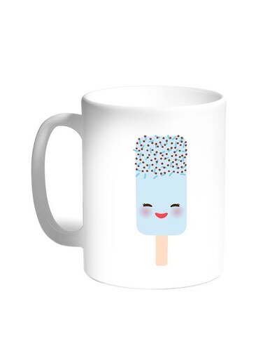 Cartoon Graphics - Ice Cream Printed Coffee Mug White 11 ounce