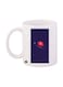 Planet Printed Mug White/Purple/Red Standard Size