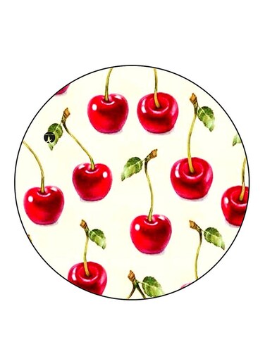 Cheeries Printed Fridge Magnet Round Multicolour