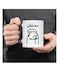 Arabic Proverb Doodle Ceramic Coffee Mug - "Don't Worry" Novelty 11oz Cup, Funny Arabic Drinkware, Ideal for Beverages, Muslim Gift, Unique Mug for Family, Friends, Sister,