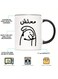 Arabic Proverb Doodle Ceramic Coffee Mug - "Don't Worry" Novelty 11oz Cup, Funny Arabic Drinkware, Ideal for Beverages, Muslim Gift, Unique Mug for Family, Friends, Sister,
