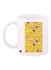 Emoji Printed Mug White/Yellow/Purple Standard Size