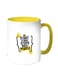 Proverbs And Sayings Printed Coffee Mug White/Yellow 11ounce