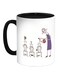 Plant The Seeds Of Love In Children Printed Ceramic Coffee Mug Black/Purple/White 325ml