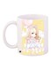Anime Girl Printed Coffee Mug White/Yellow/Beige 11ounce