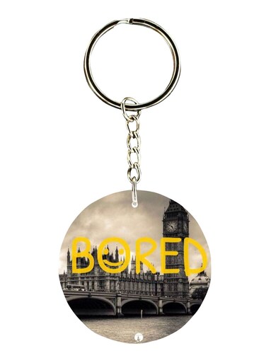 Double Sided TV Show Sherlock Printed Keychain