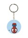 Single Sided Spiderman Printed Keychain