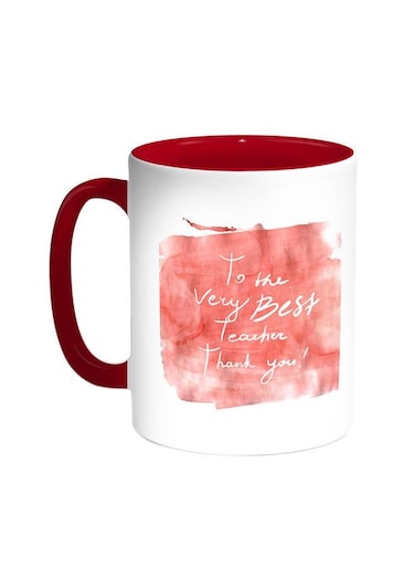 To The Very Best Teacher Red/White 11ounce
