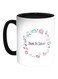 Back To School Printed Coffee Mug Black/White/Green 325ml