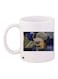 Cartoon Printed Coffee Mug White/Blue/Grey 11ounce
