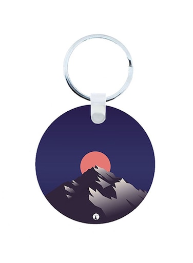 The Mountain Wooden Keychain