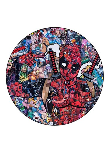 Deadpool Printed Fridge Magnet Round Multicolour