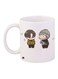 Cartoon Printed Coffee Mug White/Black/Grey 11ounce