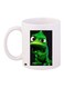 Cartoon Frog Printed Coffee Mug White/Green/Black 11ounce