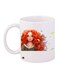 Brave Princess Printed Coffee Mug White/Orange/Beige 11ounce