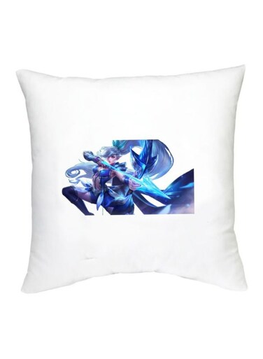 Mobile Legends Character Printed Cushion White/Blue/Pink 16x16inch
