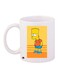 Printed Coffee Mug White/Yellow/Orange
