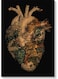 Heart Themed Wall Painting Black/Beige/Brown 40x60cm