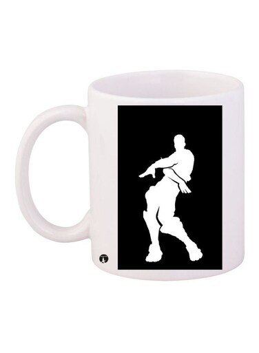 Dancing Printed Coffee Mug White/Black 11ounce