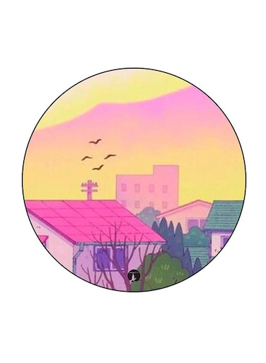 Anime Chibi Maruko Chan Printed Fridge Magnet Round Multicolour