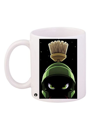 Cartoon Printed Coffee Mug White/Green/Black