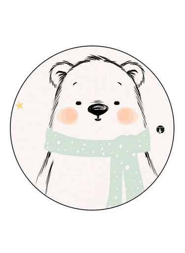 Bear Printed Fridge Magnet Multicolour