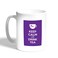 Keep Calm And Drink Tea Printed Coffee Mug, White 11 Ounce