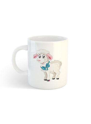 Eid Al-Adha Sheep Printed Mug White