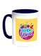 Back To School Printed Coffee Mug Blue/White/Yellow
