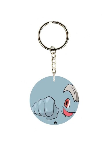 Cartoon Themed Single Sided Keychain