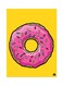 Donut Metal Plate Poster Multicolour 15x20centimeter