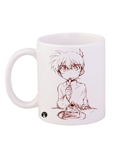 The Anime Detective Conan Mug White/Brown 11ounce