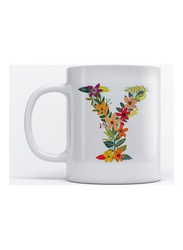 Mug Alphabet Y for Coffee and Tea White 350ml