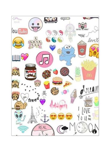 Random Things Metal Plate Poster Multicolour 15x20cm