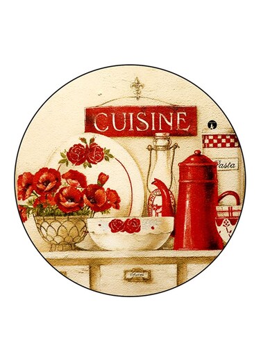 Vintage Art Printed Fridge Magnet Multicolour