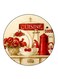Vintage Art Printed Fridge Magnet Multicolour